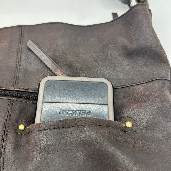 Nino Bossi Brown Leather Shoulder Bag BRN6231B - Picture 4 of 15